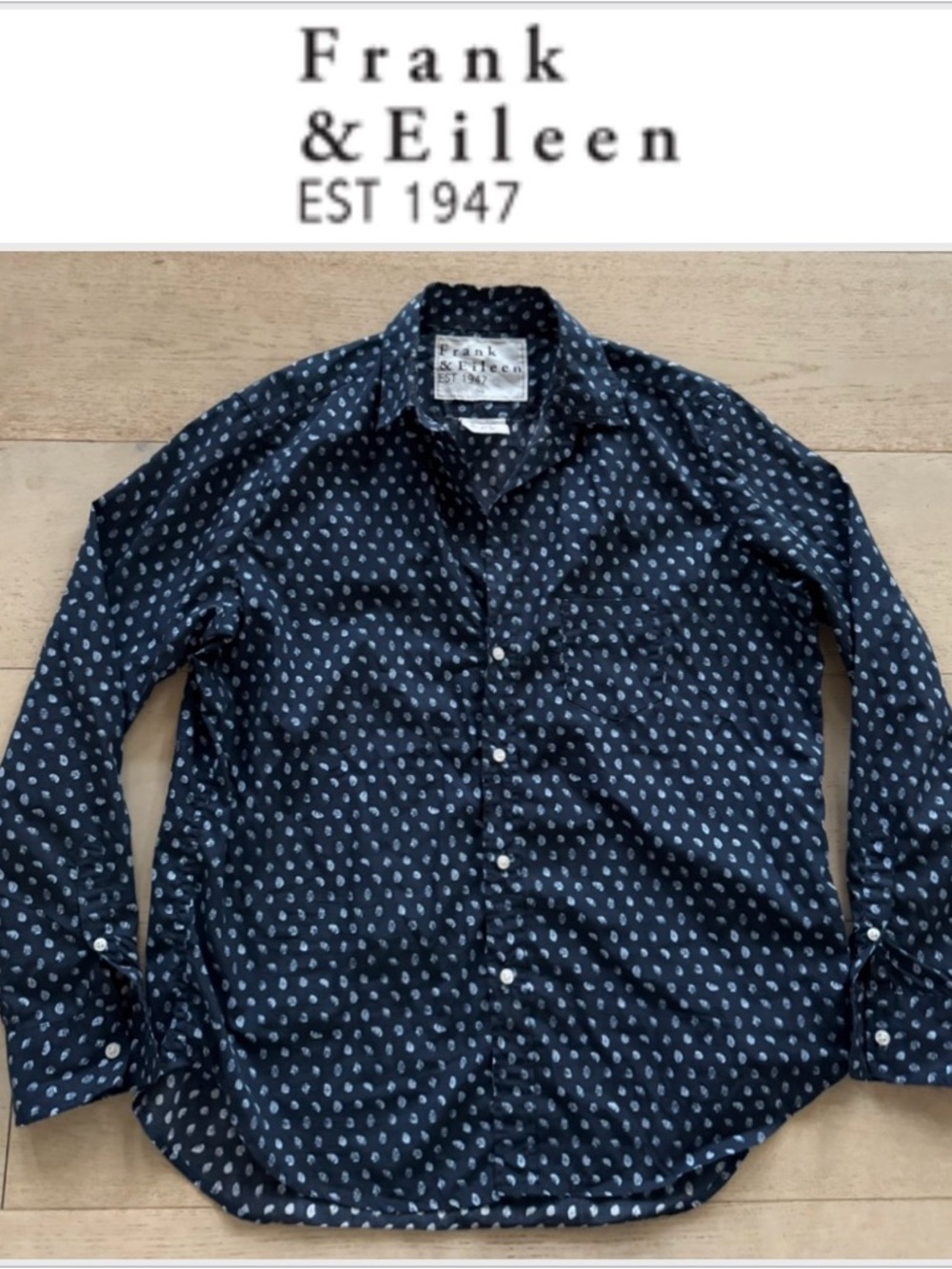 Frank & Eileen EILEEN Shirt Size XS Cotton Button Up Quiet Luxury